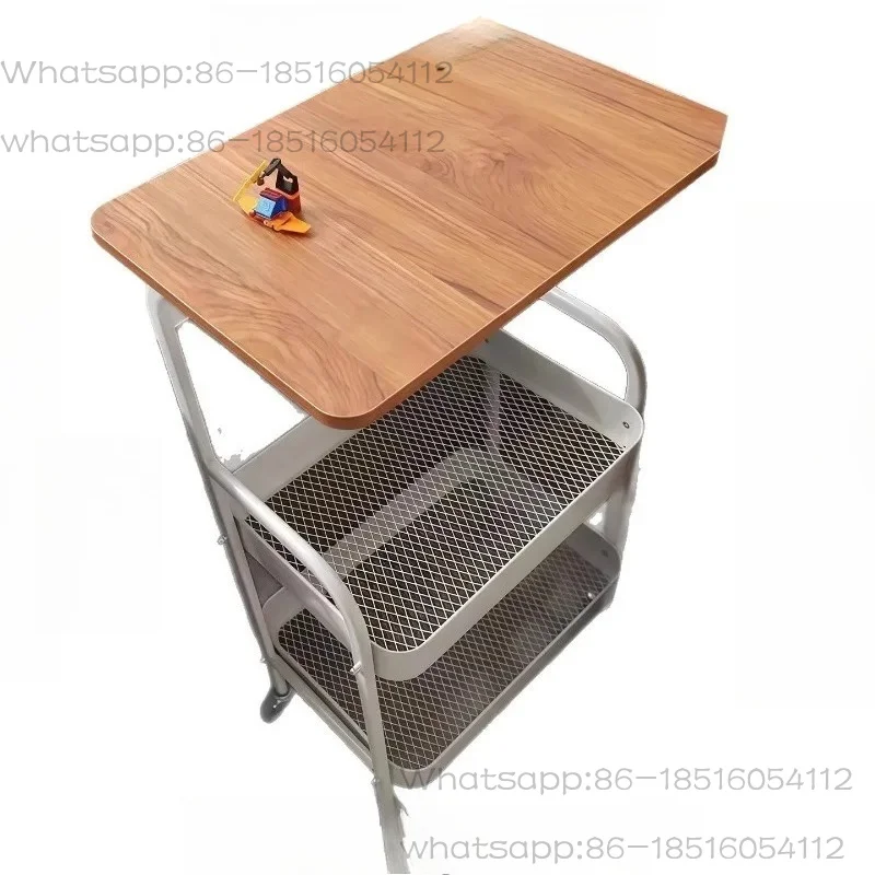 

Trolley Double Side Table Removable Storage Small Table
