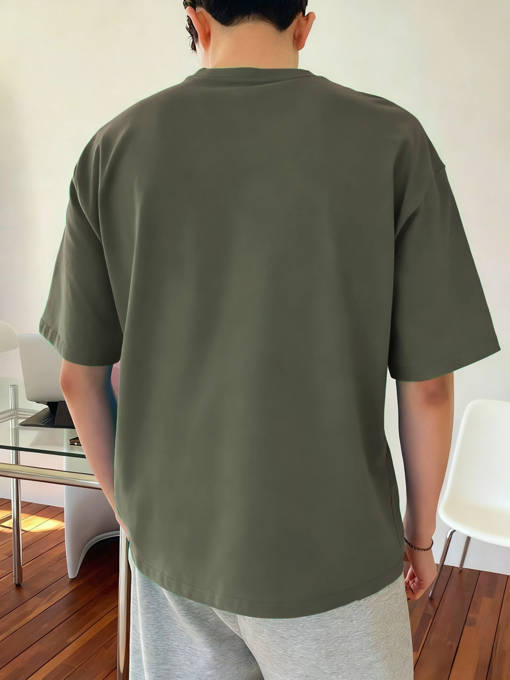 كاليفورنيا لوس أنجلوس يطبع قميص رجالي القطن الصيف قصيرة الأكمام بلايز لينة المتضخم س الرقبة تي شيرت ملابس الذكور عادية