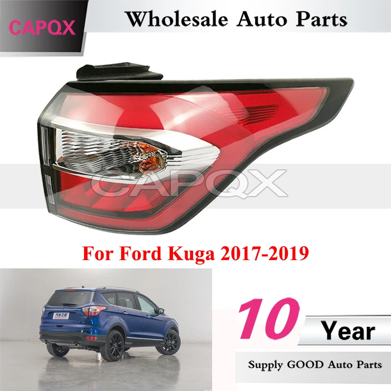 

CAPQX Rear Bumper Taillight For Ford Kuga 2017 2018 2019 Outer Taillamp Tail Light Rear Brake Light Backup Lamp Reversing Light