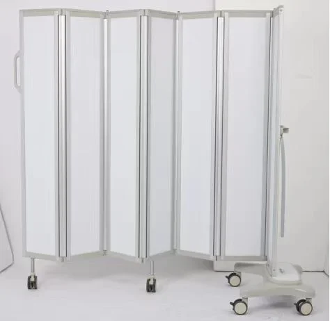 MT MEDICAL Medical Privacy Colorful Folding Hospital Partition Screen Of Room Divider On Wheels For The Hospital Ward