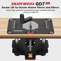 GD7 PRO Router Lift for 65mm 69mm Wood Router Table Set Up Lift with Plate Precision Woodworking Tool by ENJOYWOOD