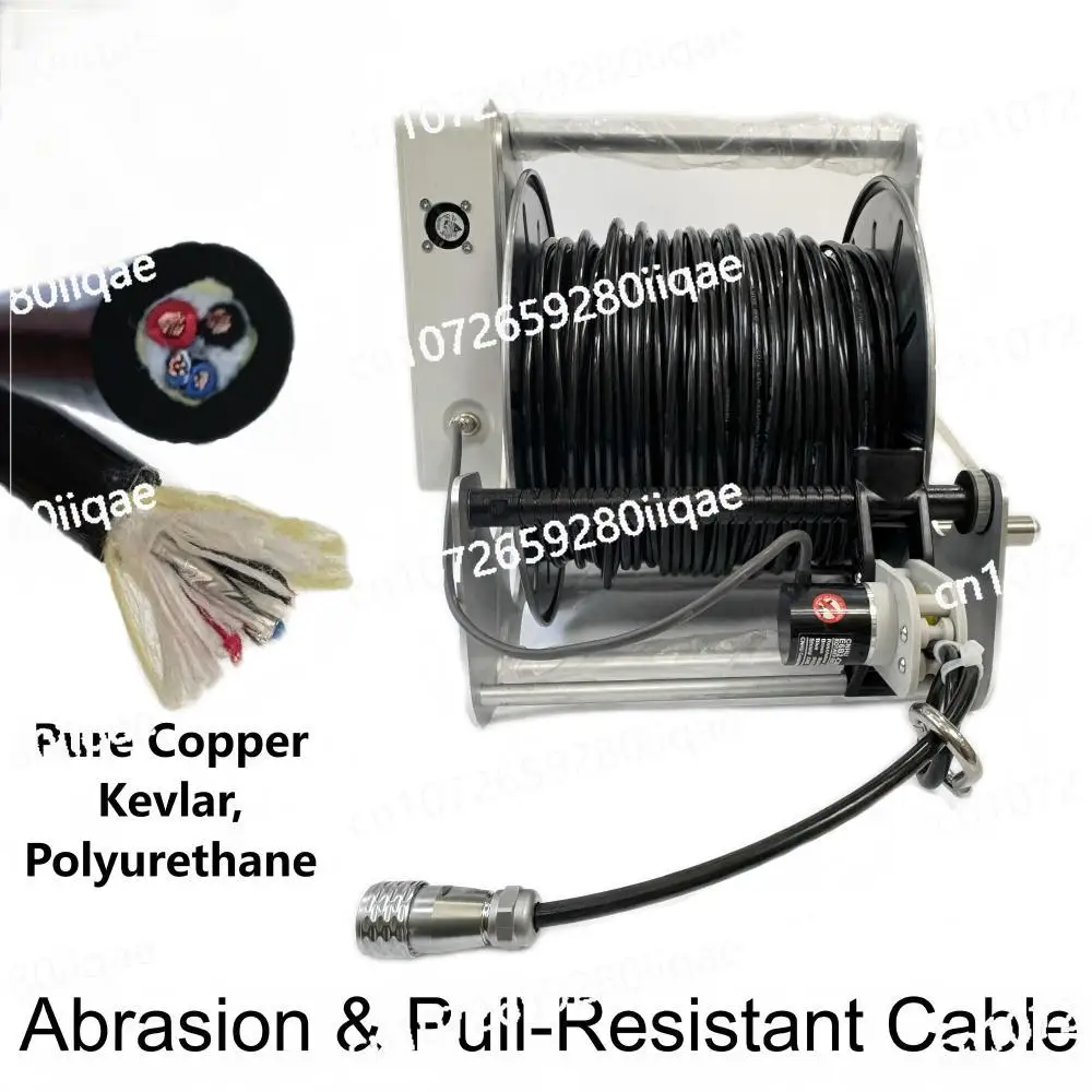 CCTV 30cm Pipe Inspection Tracked Robot Camera IP68 Waterproof 200m Cable Large Sewer Application Software Count Length