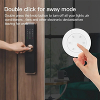 HHO-Tuya Zigbee Smart Knob Switch Wireless Scene Button Rotatable Dimmer Switch Home Appliances Automation Linkage Remoter