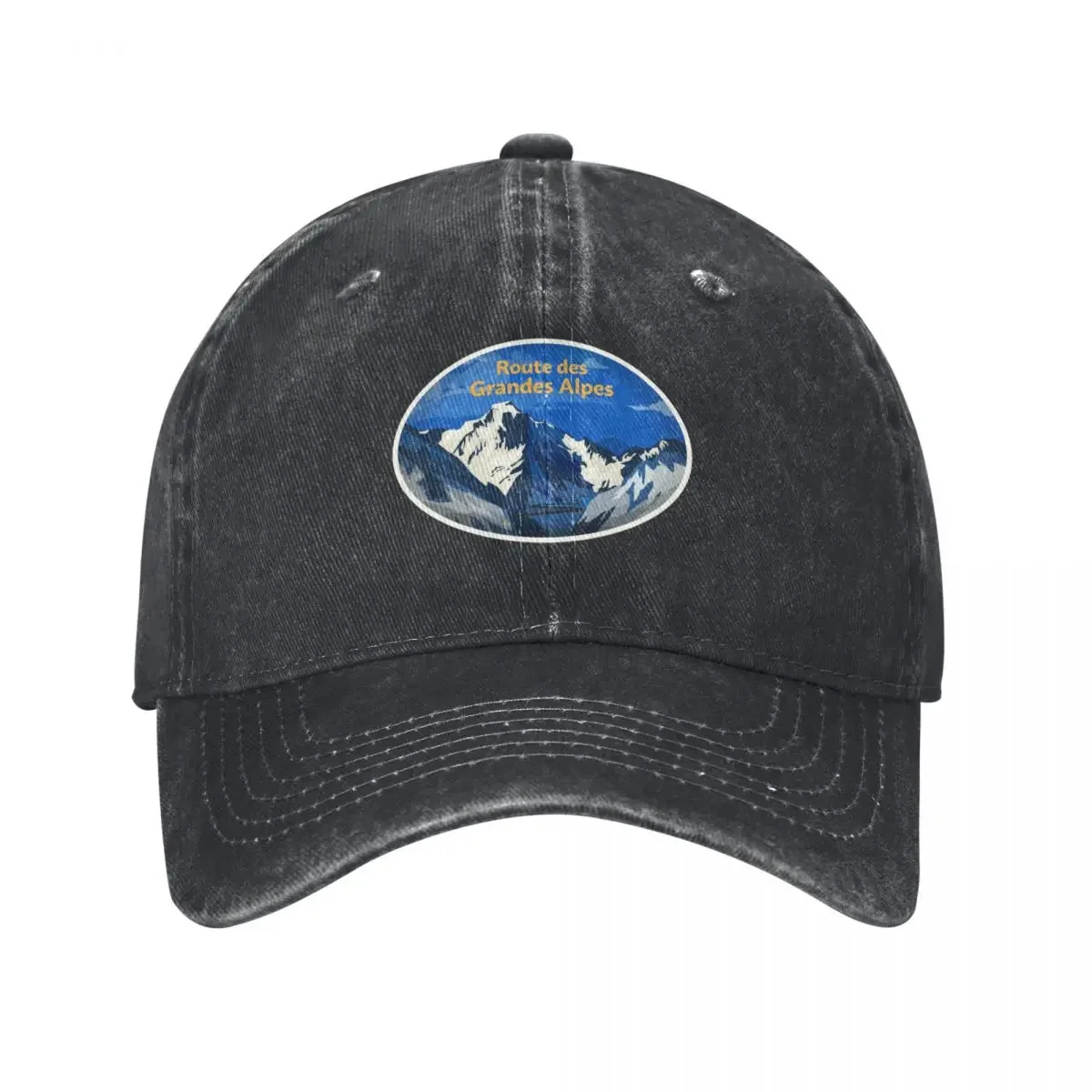 

Route des Grandes Alpes, France Baseball Cap Icon Military Cap Man Hat Man For The Sun Golf Wear Men Women's