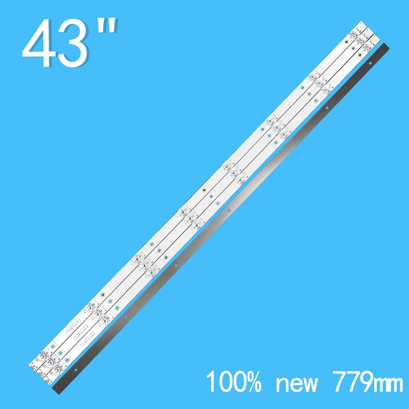 Striscia di retroilluminazione a LED per TV 43 ''JL.D42581330-003AS-M 43 h6e H43A6100 43rge JHD425S1U51-T0 TH-43FX500C 43 fx520c HZ43H50Y/HE43A6100