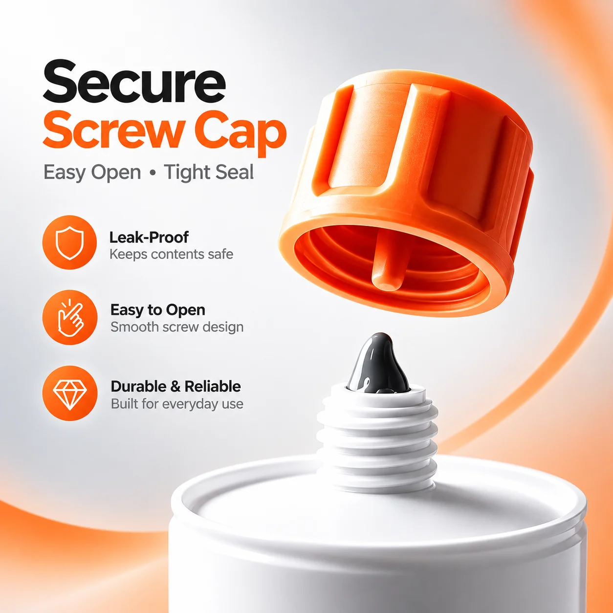 8Pcs Reusable Caulk Tube Sealing Caps Threaded Anti-Drying Leakproof Tube Plugs for Sealant Caulking Home Improvement Tools
