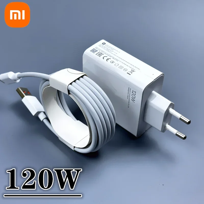 Original Xiaomi Charger 120W Fast Charger Quick Charging Power Xiaomi 10 Redmi K30 Pro/10X Pro Laptop Air