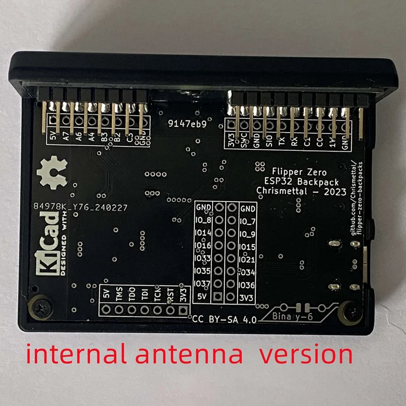 ESP32 Addon Board Kit Wifi Backpack With A 3D Printed Case For Flipper Zero, Iinternal Antenna Version Easy To Use