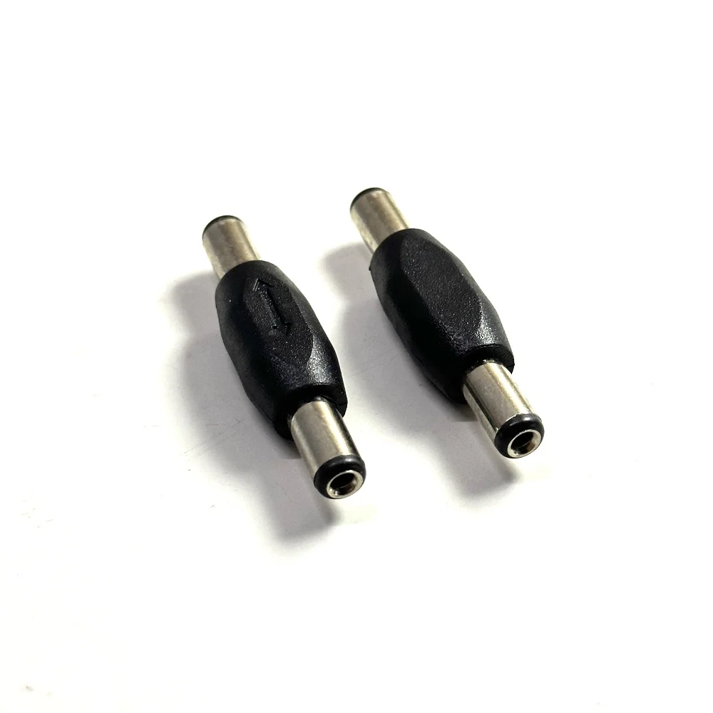 DC Male Jack Power Plug Connector Adapter 5.5x2.1mm DC Male To Male jack Socket Adaptor