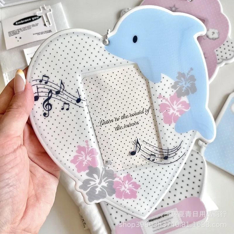 1Pc Cute Cartoon-shaped Card Holder Girls KPOP 3-inch Photo Card Display Protective Cover Kawaii Photo Frame Backpack Pendant