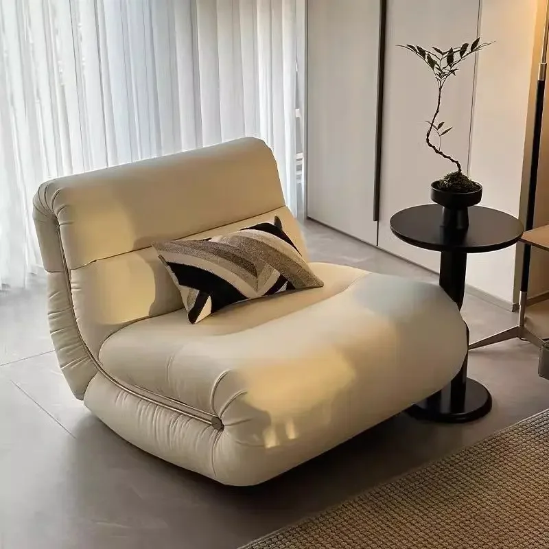 Living room cream wind, autumn and winter light luxury single sofa chair, rocking chair lying