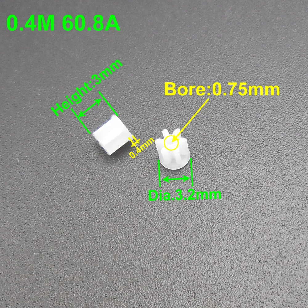 1000Pcs/Lot 0.4M Plastic Spur Gear Pinion 0.4 Modulus 6 Teeth Bore Aperture 0.8mm 0.75MM 0.8A 6T DIY Height 3MM 6T0.8A 3mmX3.2mm