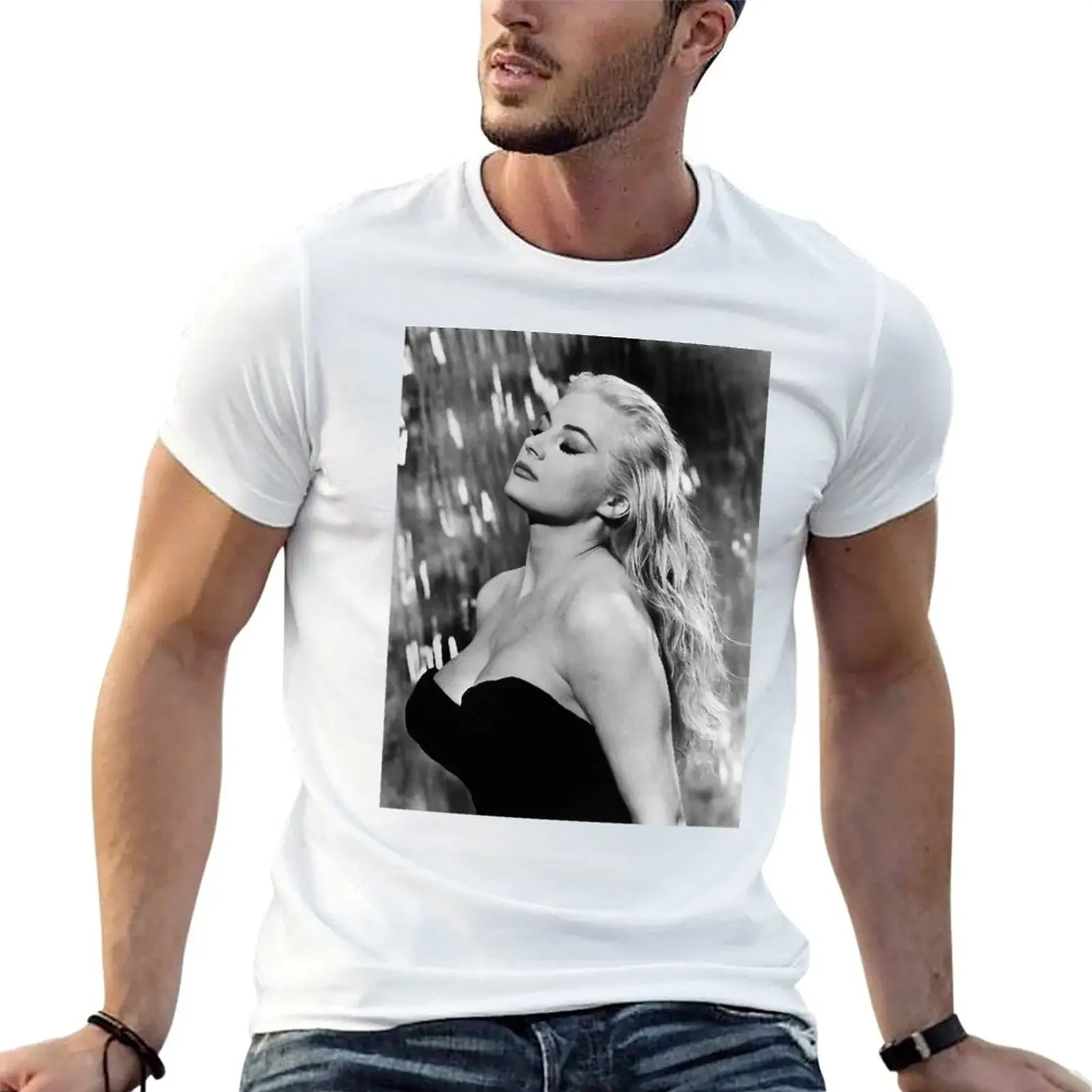 Anita Ekberg (8) T-shirt for a boy anime sublime men clothing