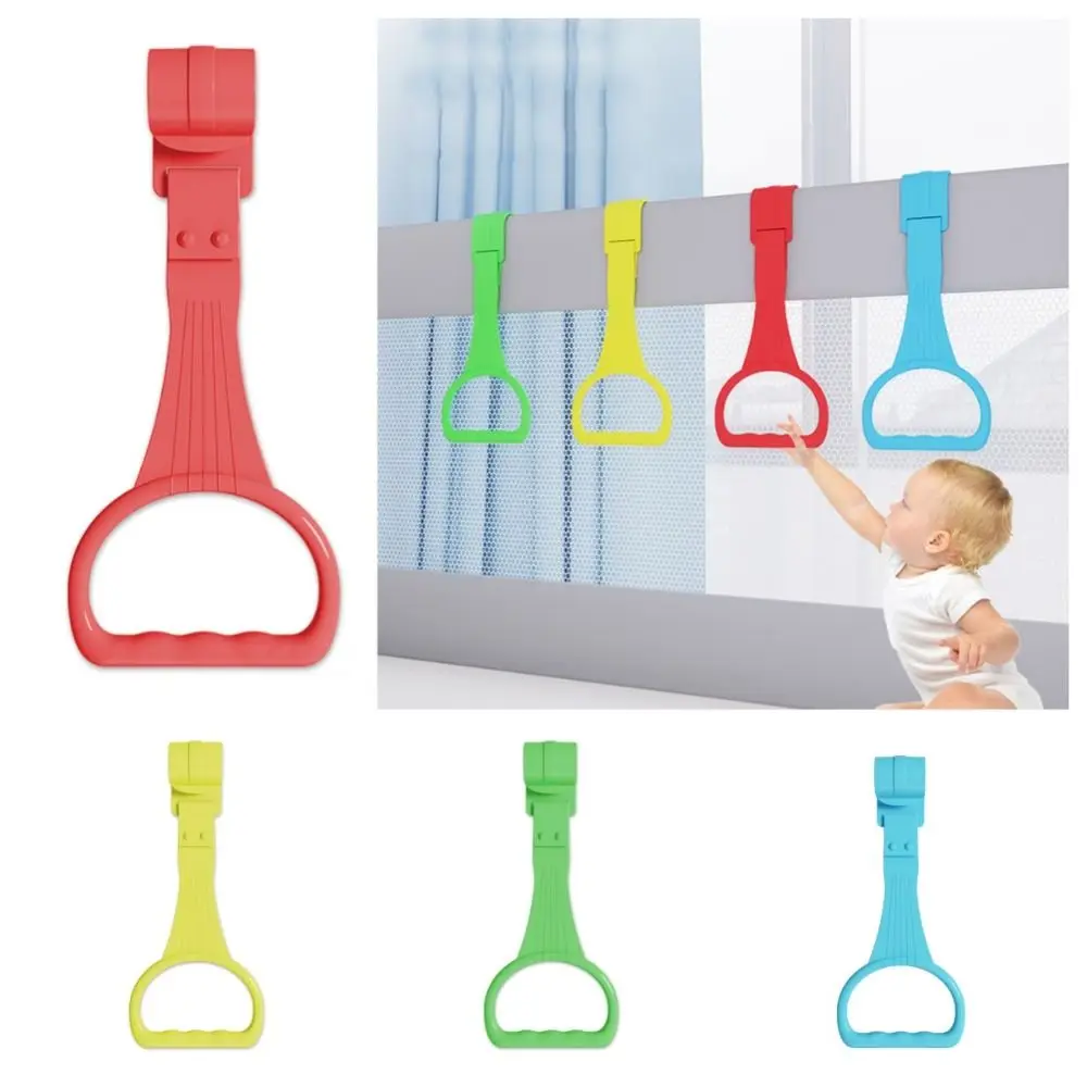 Baby Toys Plastic Pull Ring for Playpen Bed Accessories Solid Color Baby Crib Hooks Hanging Ring Bed Rings