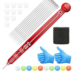 DIY Tattoo Hand Poke Pen Kit Tattoo Needles Glover Tattoo Art Tools Hand Poke and Stick Tool High Quality Tattoo Kit