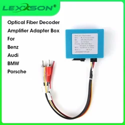 Car Stereo Radio Fiber Optic Decoder Plus Box for Porsche Cayenne For Mercedes Benz GL ML For BMW For Audi