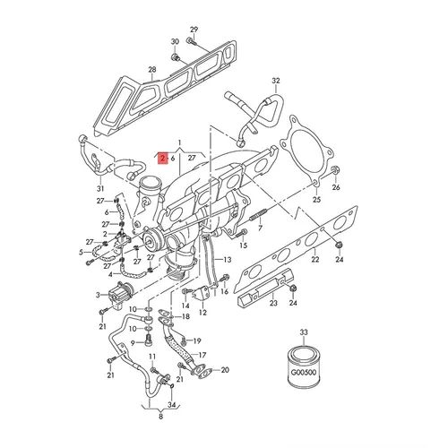Imagen 2 del producto Válvula solenoide del turbocompresor de control Turbo Boost N75 06F 906283 F para Audi Q3 Q5 TT VW Bora CC Polo Octavia Yeti Seat Altea Leon