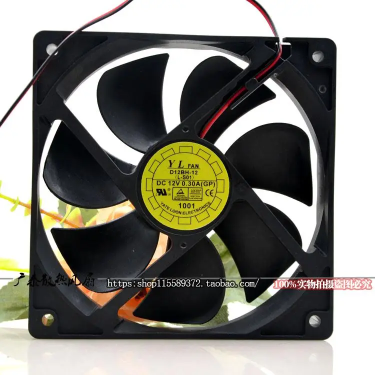 Yaln Fan Yuelun 12025 D12BH-12 Dc12v 12cm Silent Cooling Fan Fan