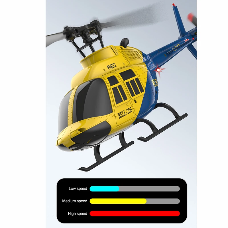 RC ERA A60 Rc Aereo Elicottero 2.4G 6-Aixs Giroscopio 6ch Mantenimento dell'altitudine Flusso ottico Campana 206 Mini Giocattoli per elicotteri telecomandati