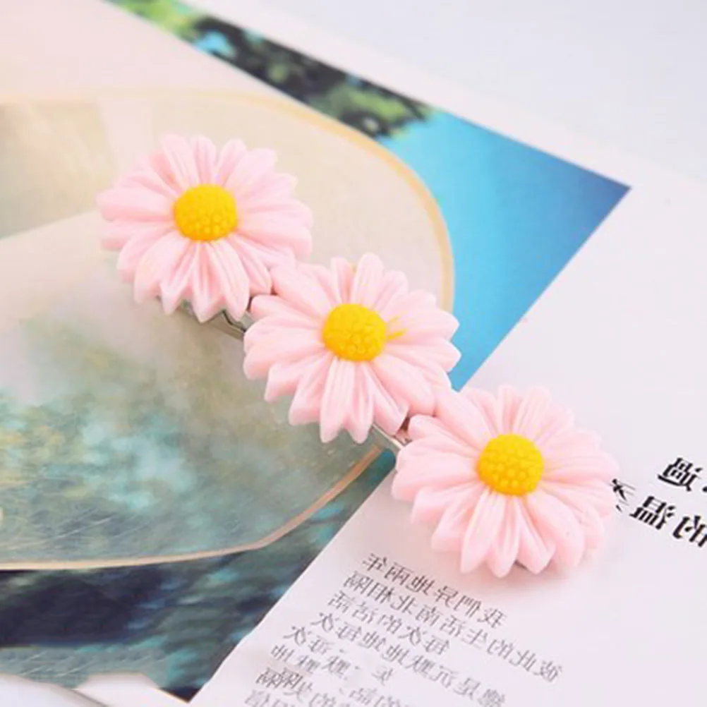 

10 Pcs Hairpin Clips Faux Flower Barrette Fashion Hair Clips Fashion Claw Hairpins Women Colorful Elegant Accessories