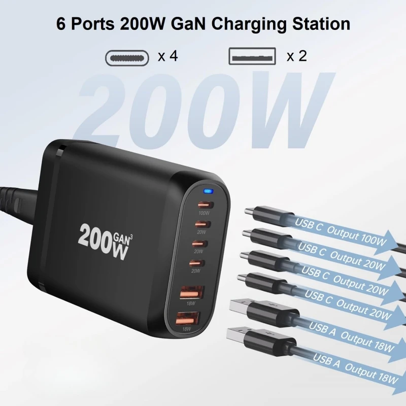 200W 6-Port Gan Pd …