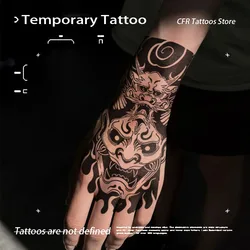 Demon Prajna Herbal Juice Tattoo Sticker Man Women Tatuaje Long Lasting Temporary Tattoos Wedding Gift Charm Punk Cheap Party
