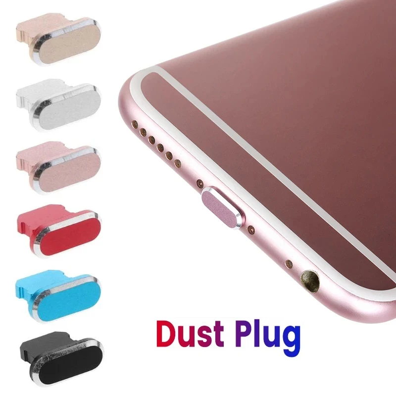 Practical Aluminum Alloy Anti Dust Plug for IPhone 14 13 12 11 Promax Mini 8 Plus iPad AirPods Apple Series Lightning Port Cover