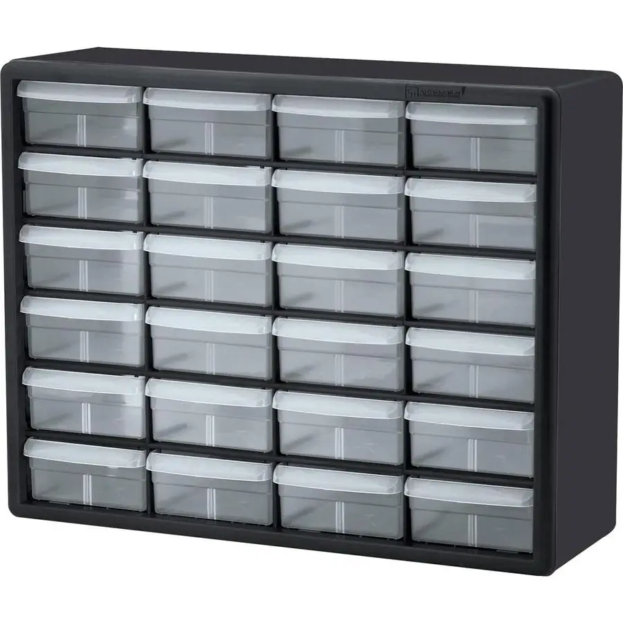 

24Drawer Plastic Drawer Storage Cabinet for Garage Organization, Bead Organizer, Building Bricks Storage, Teacher Toolbox, Make
