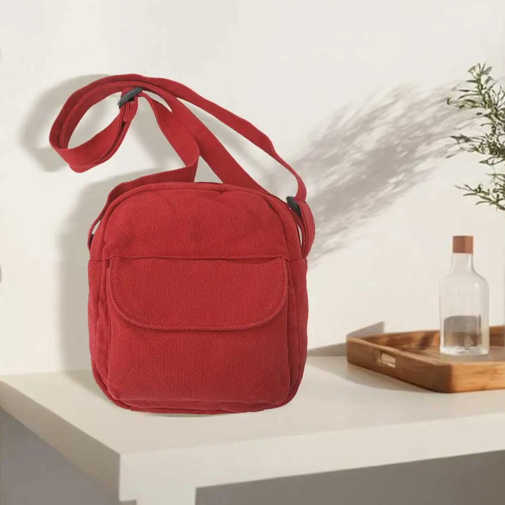 

Сумка через плечо, парусиновая однотонная сумка на плечо для женщин, сумка с регулируемым ремешком, кошелек-клатч для путешествий, поездок на работу