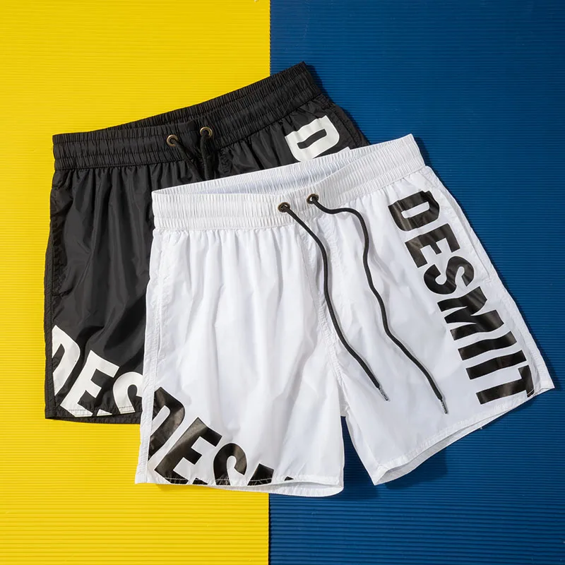 

Qui Dry Summer Hawaii Thin Tee-Quarter Length Casual Running Beach orts Men's Spor Loose Fit Straight Leg Pants