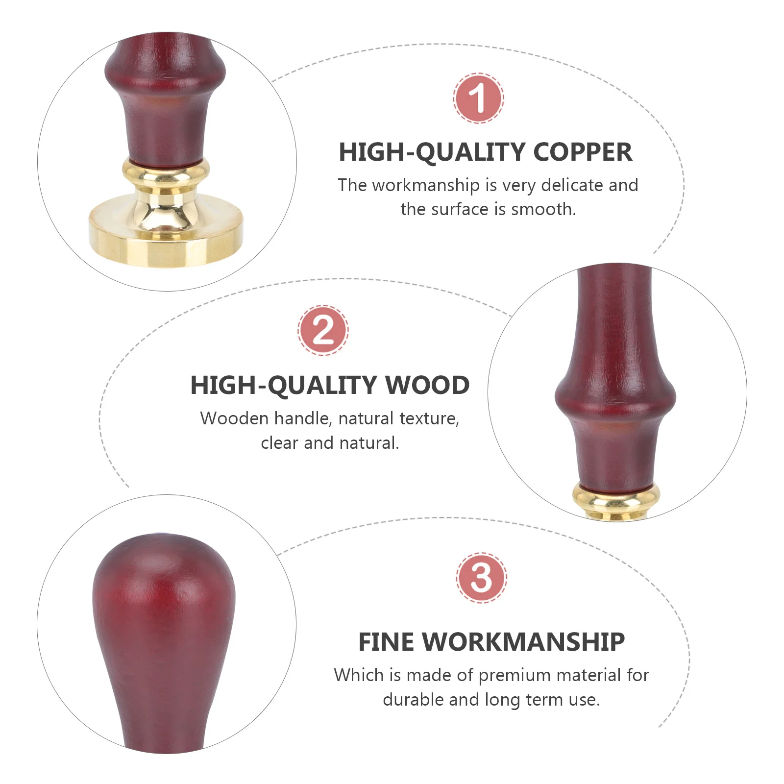 Tampon d'ombre à paupières, tête en cuivre, poignée détachable, outil de pressage de poudre 3D, accessoire, 1 pièce