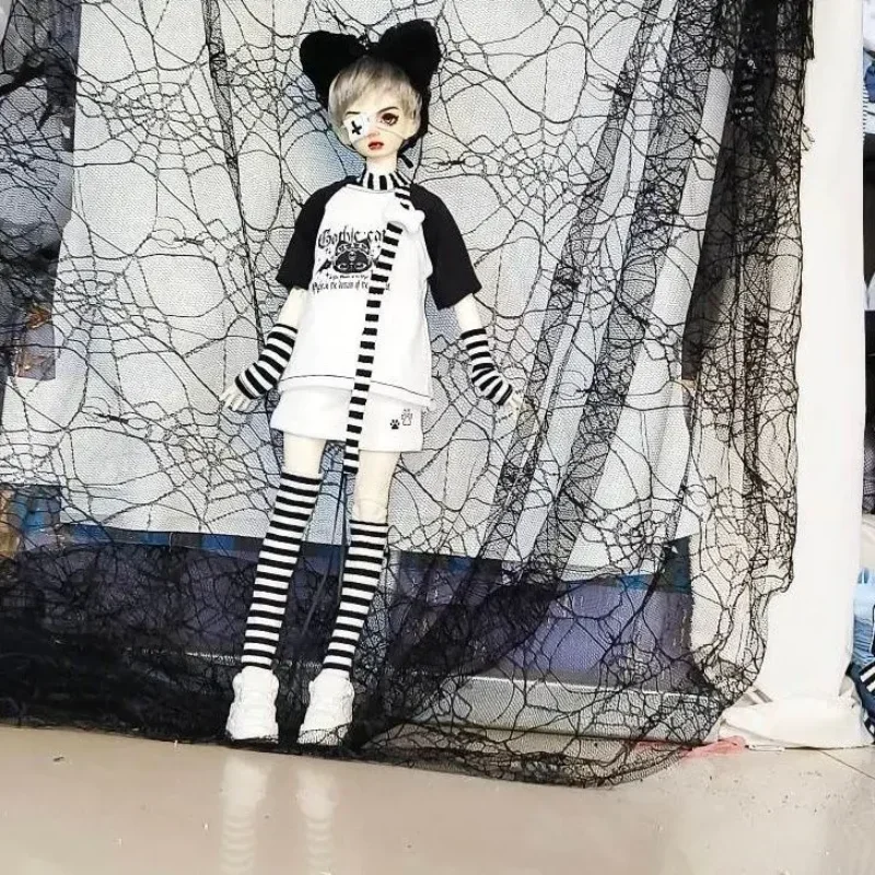 新しい45cmドール服スーツ1/4 Bjdドールスカートまたはショートパンツセット女の子DIYドレスアップドールアクセサリー、ドールなし