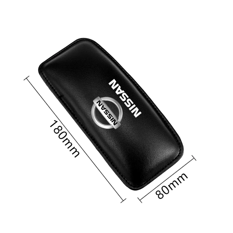 Car Interior Pillow Comfortable Elastic Cushion Leather Knee Pad For Nissan Nismo GTR Tiida Sylphy X Trail T30 Wheel Center Caps