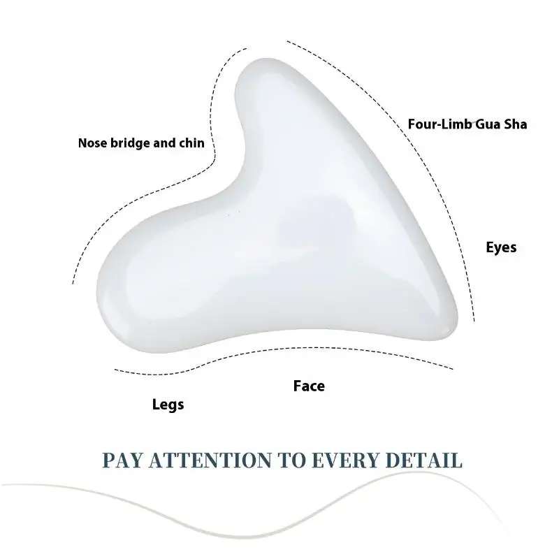 Tablero Gua Sha de vidrio de alta silicona, placa raspadora Facial, masaje de elevación para cara, cuerpo, cuello, pierna, cuidado de la piel, masajeador de salud y belleza