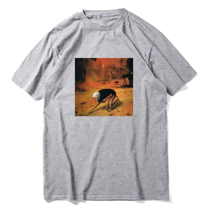 New Beksinski art T-Shirt tops custom t shirts mens graphic t-shirts