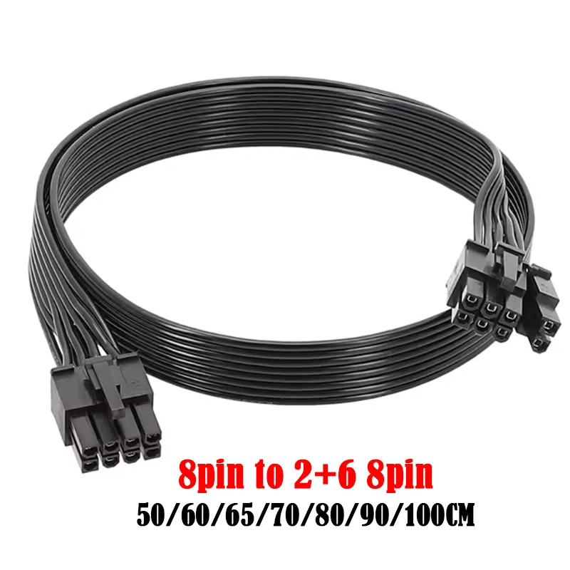

8PIN to 8PIN 6+2 GPU Power Cable Computer Video Graphics Card Power Supply Cable PCI-e for Corsair HX1200 HX1000 HX850 HX750