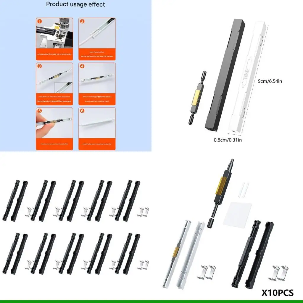 U55C Fast Splicing Metal Fiber Opticals Connectors Telecom Multiple Mode Compatible Easy Setups