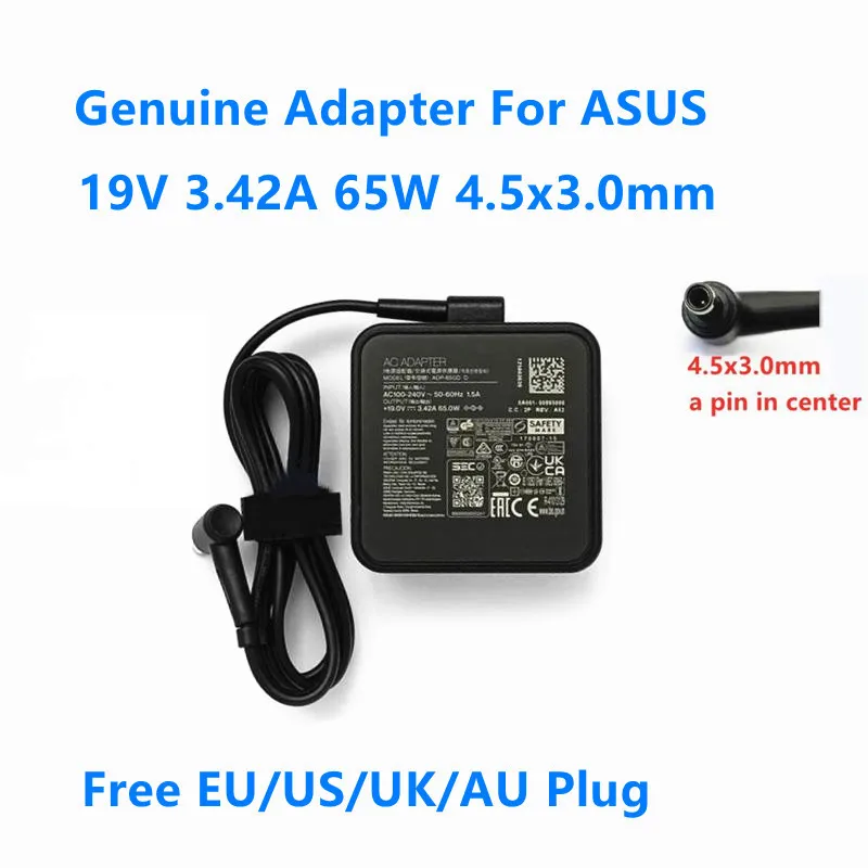 Genuine 19.0V 3.42A 65.0W 4.5x3.0mm AD10500 ADP-65GD D Power