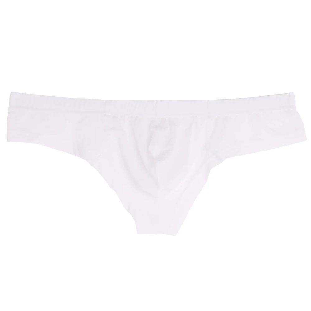 

Bulge pouch Briefs Casual Men's See through Briefs Low Rise Panties Seamless Stretchy T-back Underpants Underwear