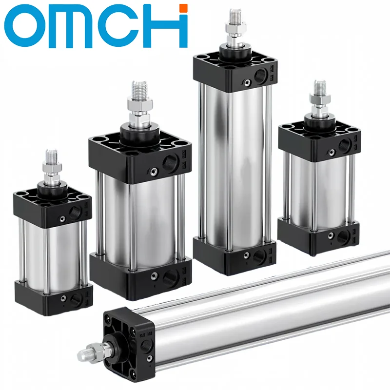 SC32/40/50/63mm SC Standard Air Pneumatic Cylinders Double Acting Stroke 50/75/100/125/150/175/200/250/300/400/500/1000mm