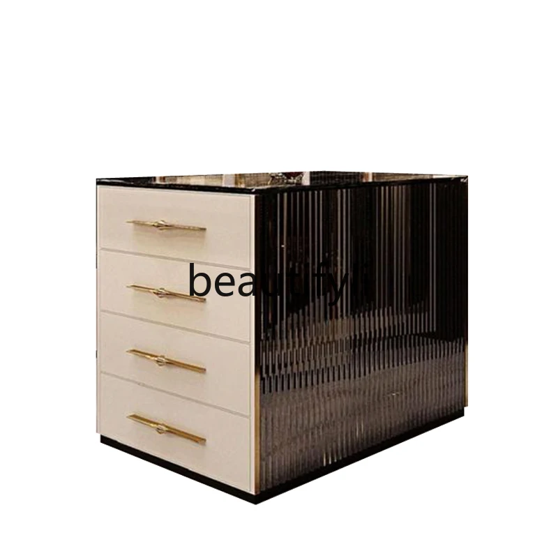 

Cloakroom Nakajima Cabinet, Home Nakajima Platform Floor, Light Luxury Solid Wood Jewelry Cabinet, Bedroom