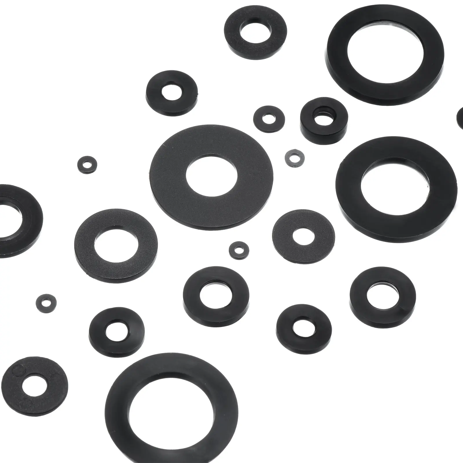 8Pcs M3 M4 M5 M6 M7 M8 M10 M12 M14 M15 M16 M20 M25 M30 M31 M32 Rubber Flat Washer Plane Spacer Insulation Gasket Ring For Bolts