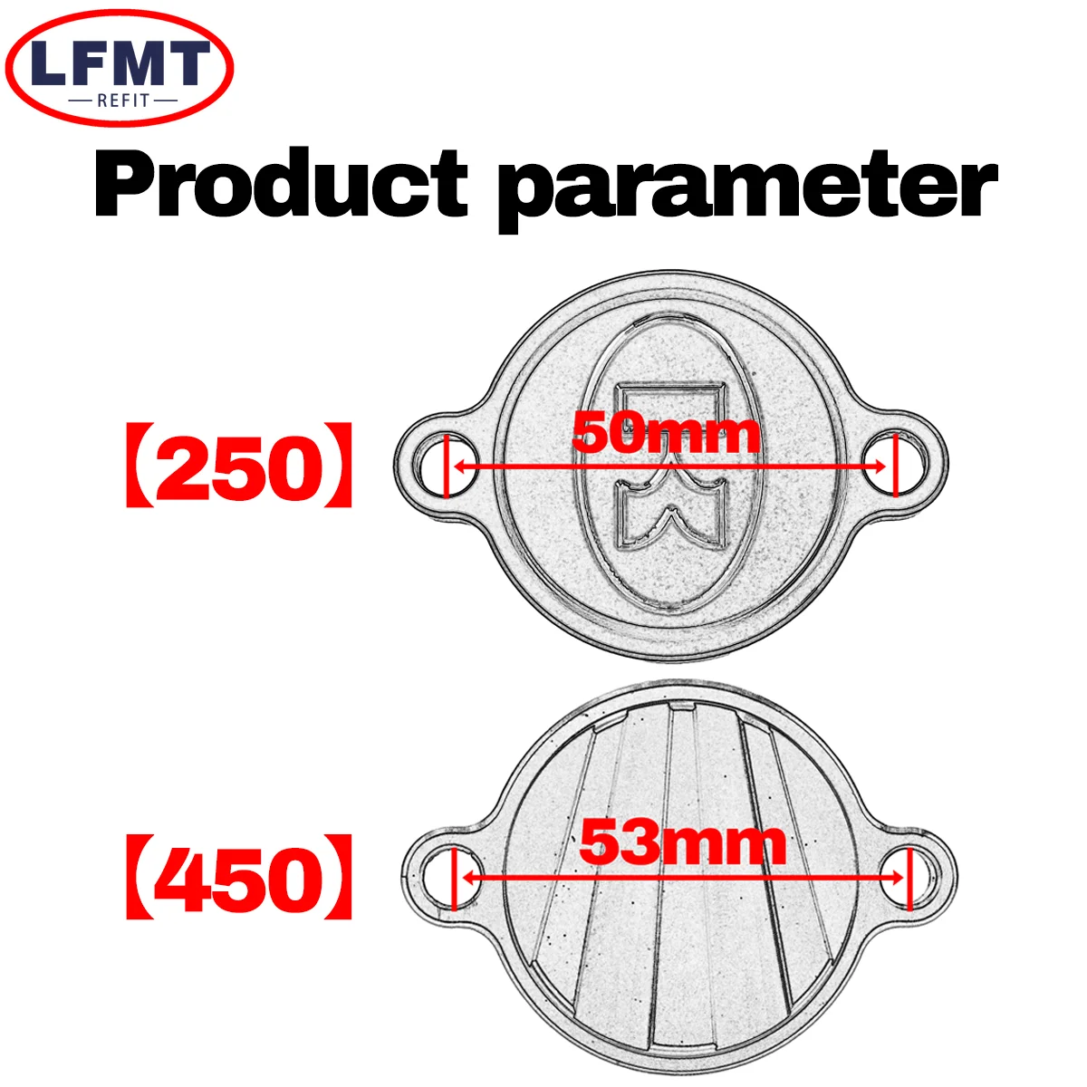 KX250F KX450 Engine Oil Fuel Filter Cover For KAWASAKI KX 250 450 KX250F KX450F KX250X KX450X KX450SR Motorcycle CNC Accessories
