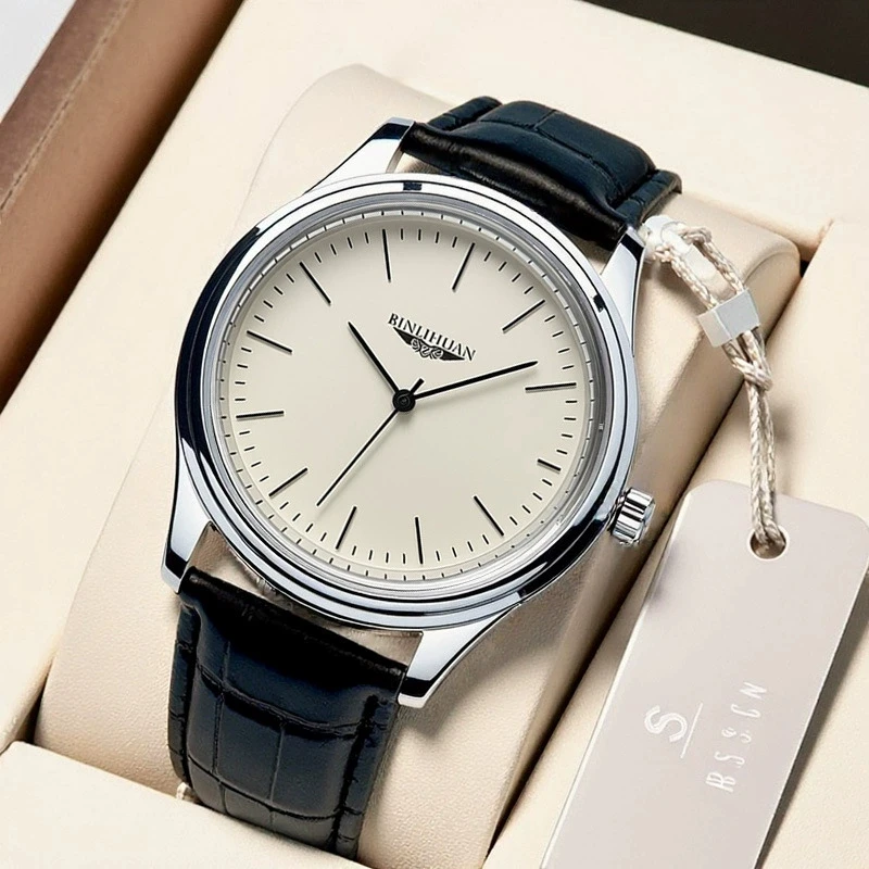 New Fashion Luxury Man Business Leather Watch Men Sports Quartz Watches Students High Quality Wrist Watches Gifts Reloj Hombre