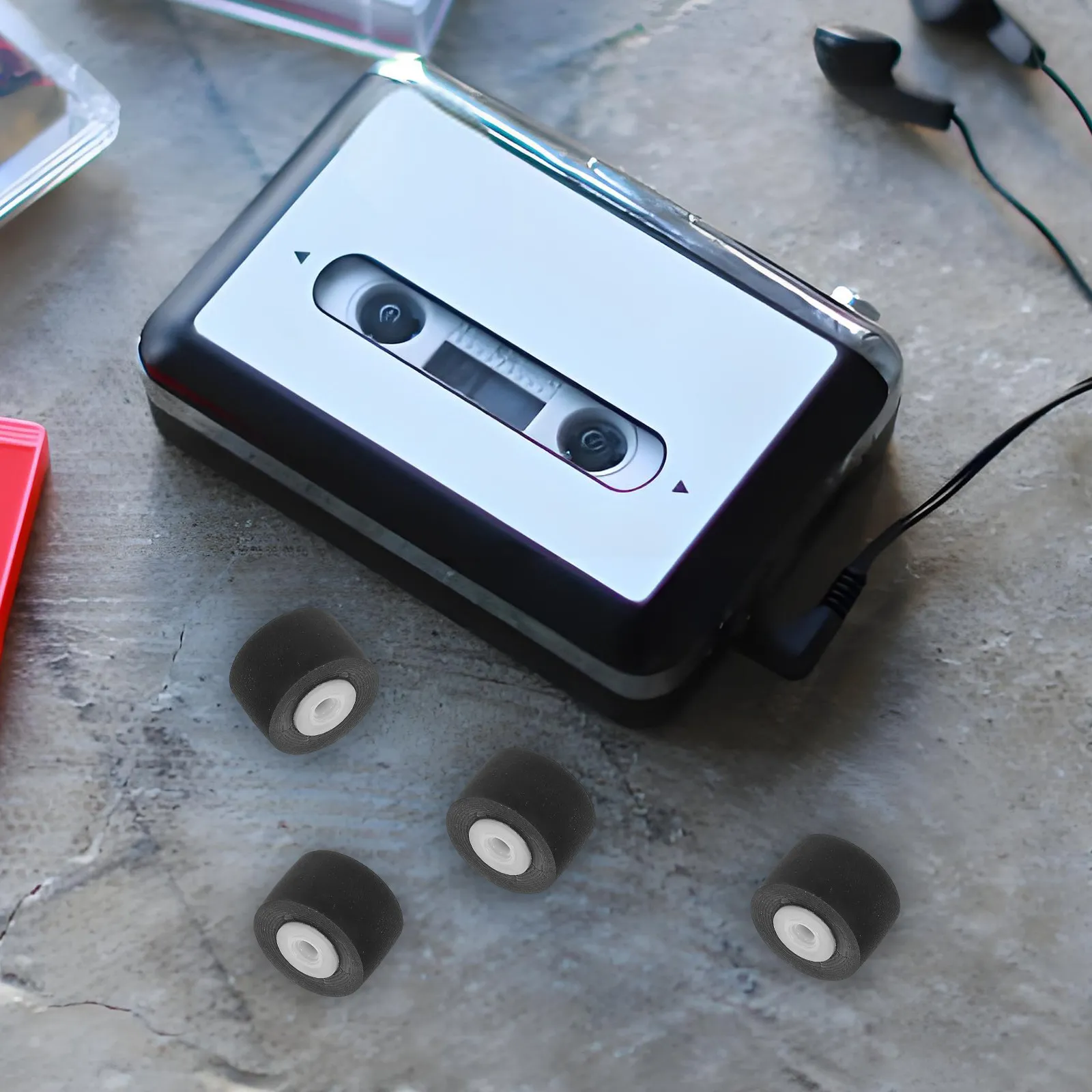 

10 шт. резиновых прижимных роликов для видеорегистраторов, пластиковые ролики-подшипники для кассетных проигрывателей, усилителей, для обслуживания