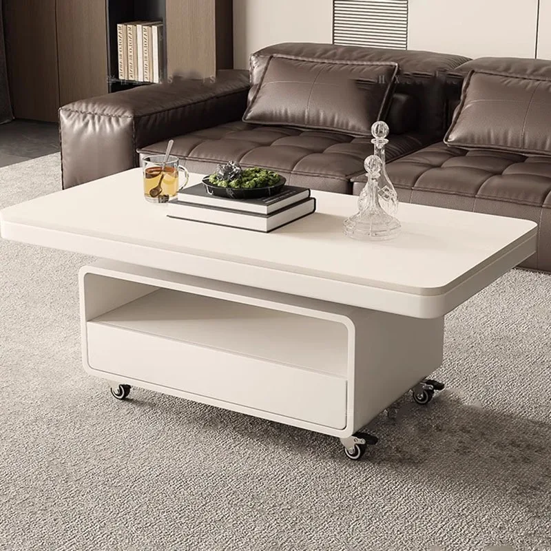 

Premium Aesthetic Coffee Table Luxury Simple Space Saving Vintage Side Table Nordic Modern Folding Table Home Furniture