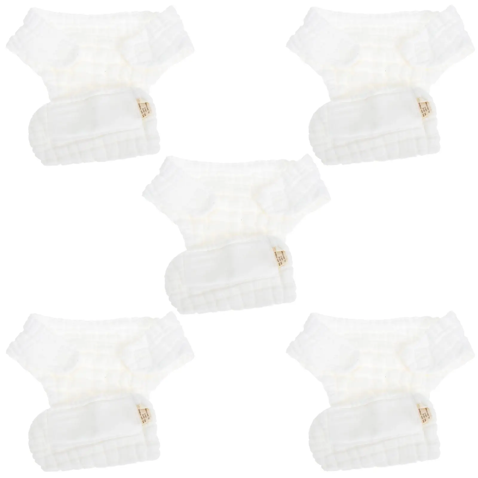 5Pcs Washable Reusable Cloth Nappies Newborn Toddler Pure Cotton LeakProof Washable Cloth Diapers Baby Diapers