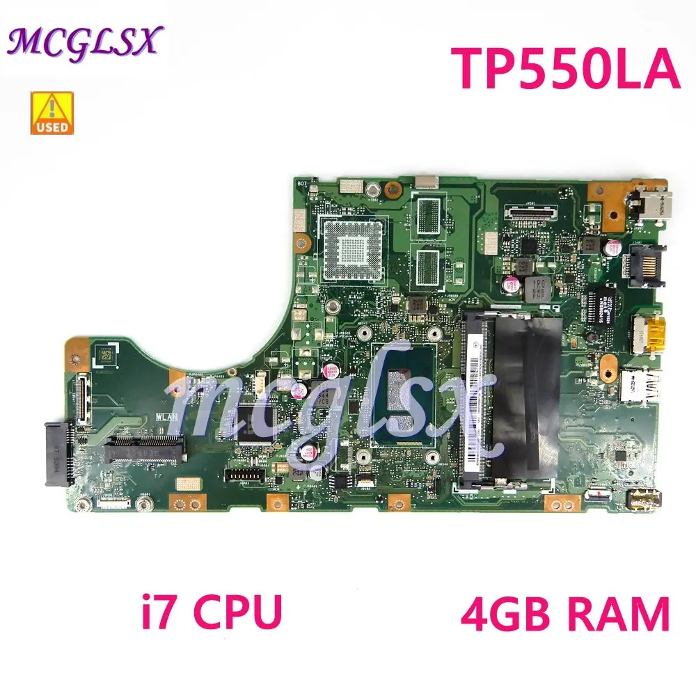 TP550LA i7CPU 4GB RAM Laptop Motherboard For Asus TP550L TP550LJ TP550LD TP550LN  Mainboard Test Work Used