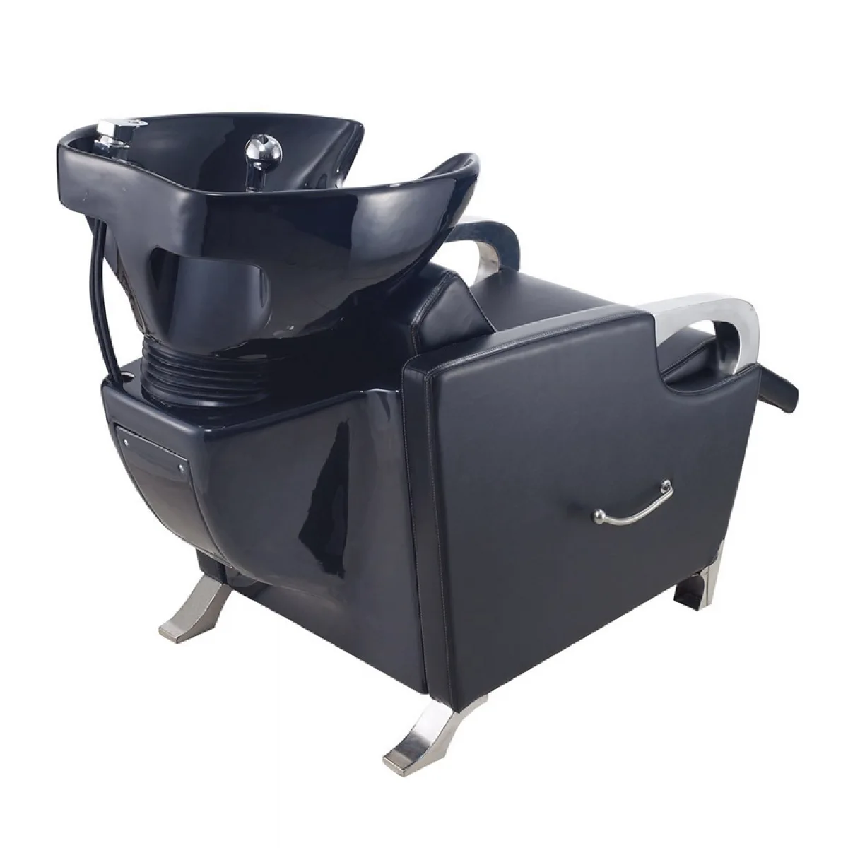 CX barber shop seated shampoo bed semi-reclining ceramic basin hair salon high-end shampoo chair