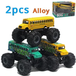 1:43 Alloy School Bus 4 Wheels Return Model Bus Car Boy Toy Children's Gift Toy Car Set Birthday Gifts Photography Prop Model